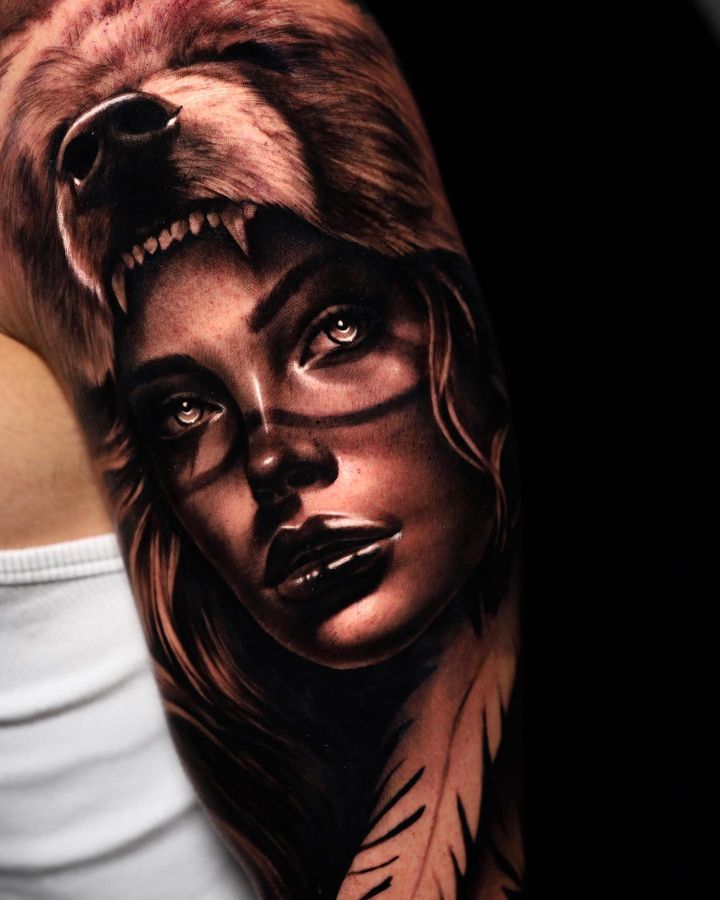 blacktearink-marazanuttinitattoo-madrid-chamberi-tattoo-oso-mujer-detalle