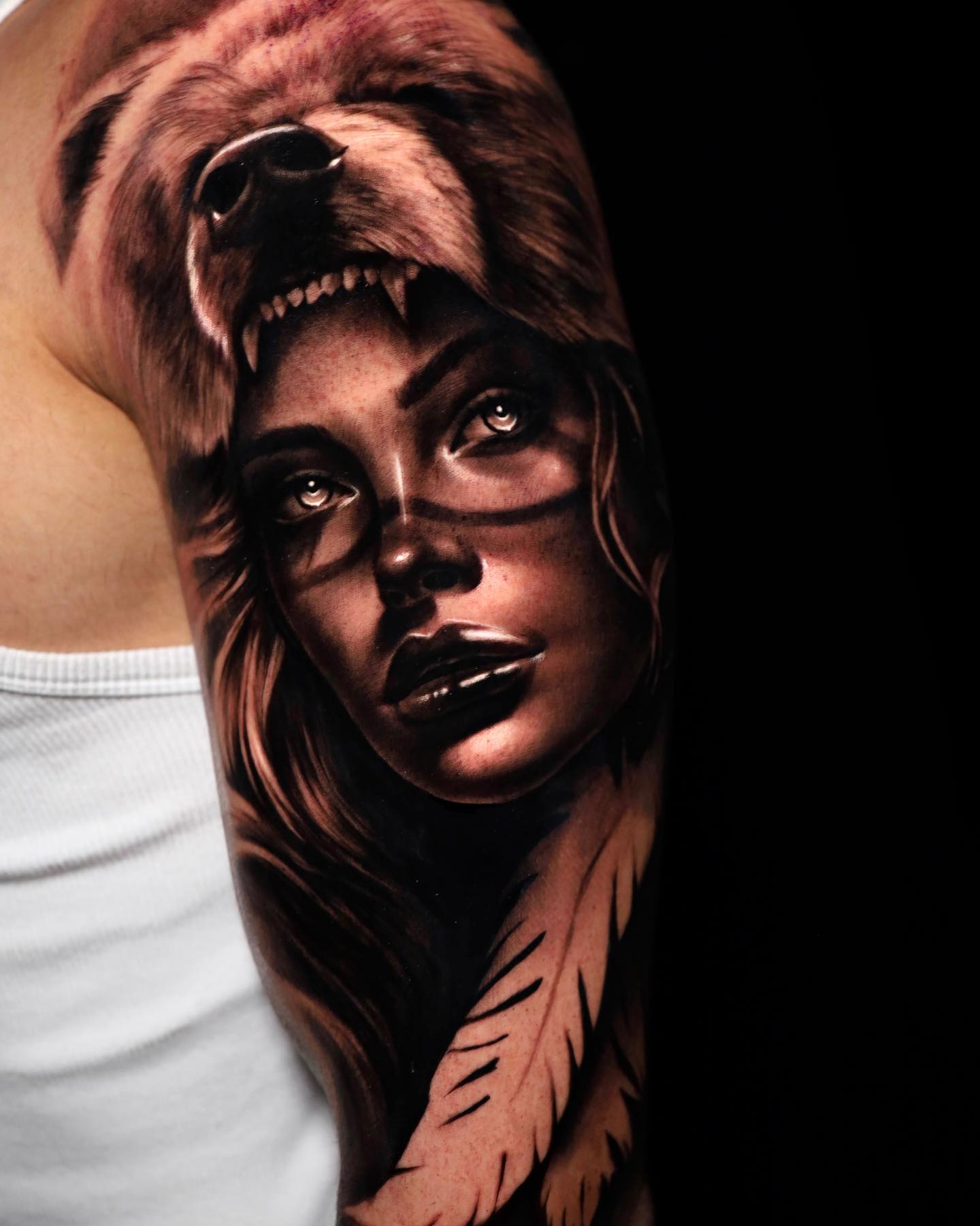 blacktearink-marazanuttinitattoo-madrid-chamberi-tattoo-oso-mujer